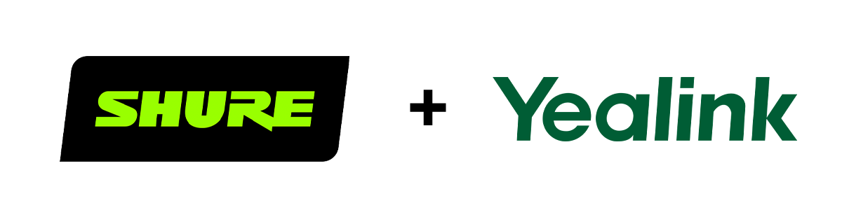 Shure and Yealink logos transparent 2
