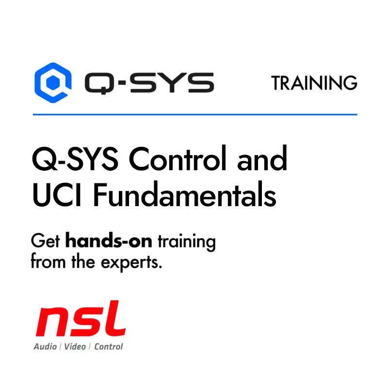 Q-SYS Control and UCI Fundamentals Q-SYS Control and UCI Fundamentals